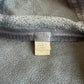 Burberry Brit (M) Leather Slate Blue Zip Hooded Jacket