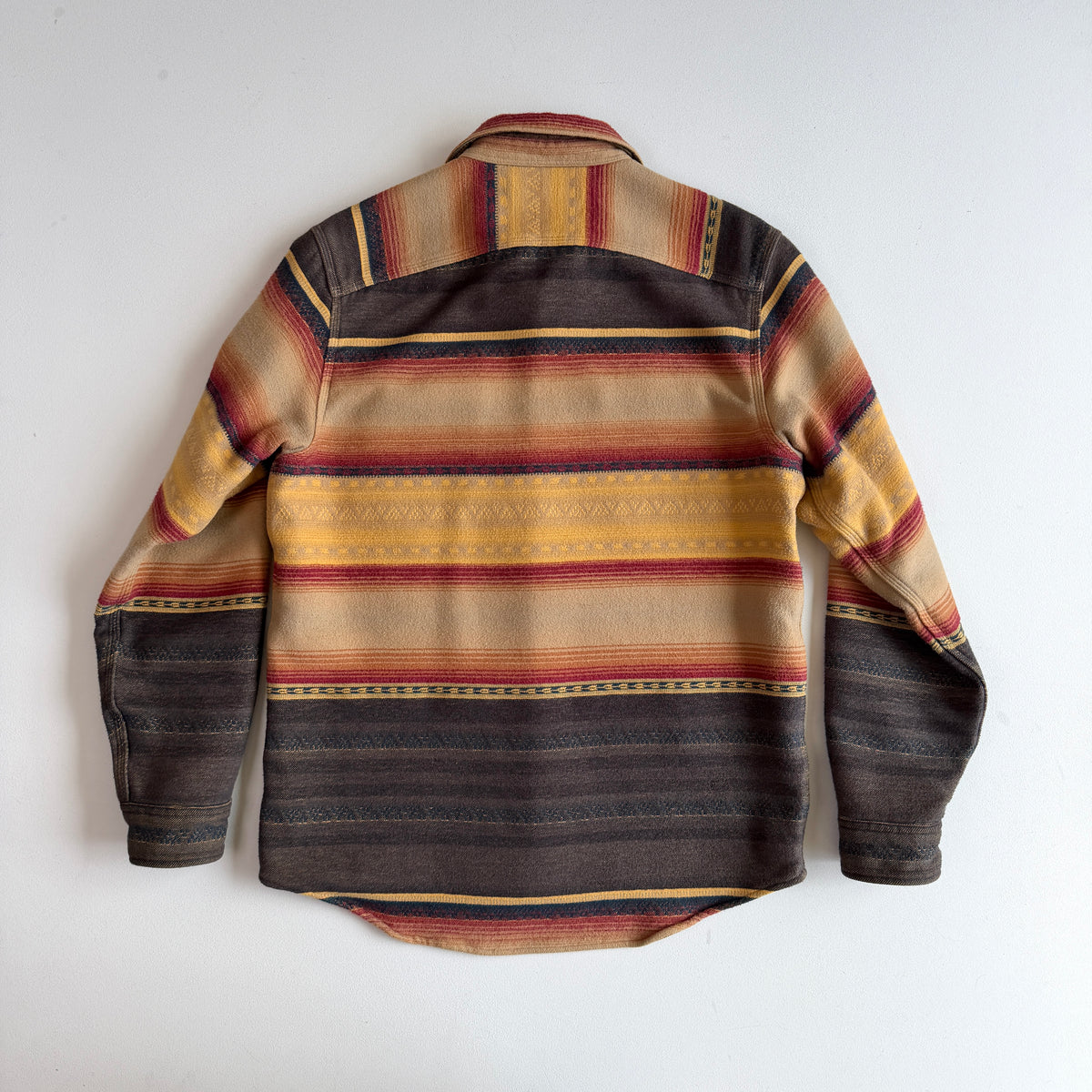RRL Ralph Lauren (M) Southwest Striped Jacquard Cotton Work Overshirt