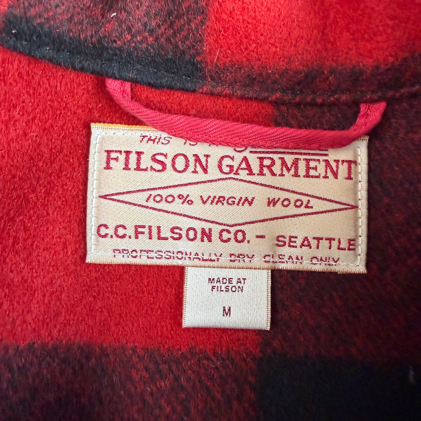 Filson (M) Buffalo Plaid Cruiser Mackinaw Wool Jacket
