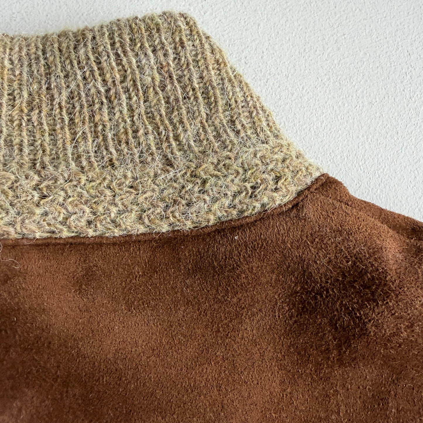 NWT Polo Ralph Lauren (M) Suede Alpaca/Wool Button Sweater