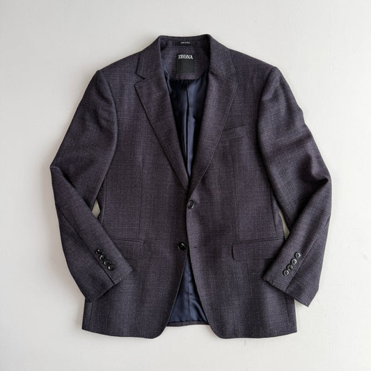 Zegna (48S/C - 38S) Soft-Plum 100% Wool Lightly Structured Sports Coat