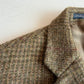 Polo Ralph Lauren (44L) Tweed Wool Olive Red Overcheck Sport Coat