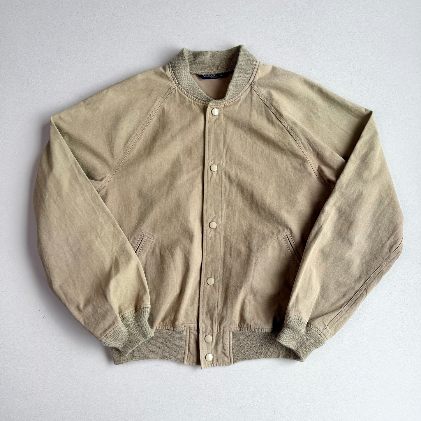 VNTG Polo Ralph Lauren (L) Sage/Olive WWII Military Raglan Bomber Jacket