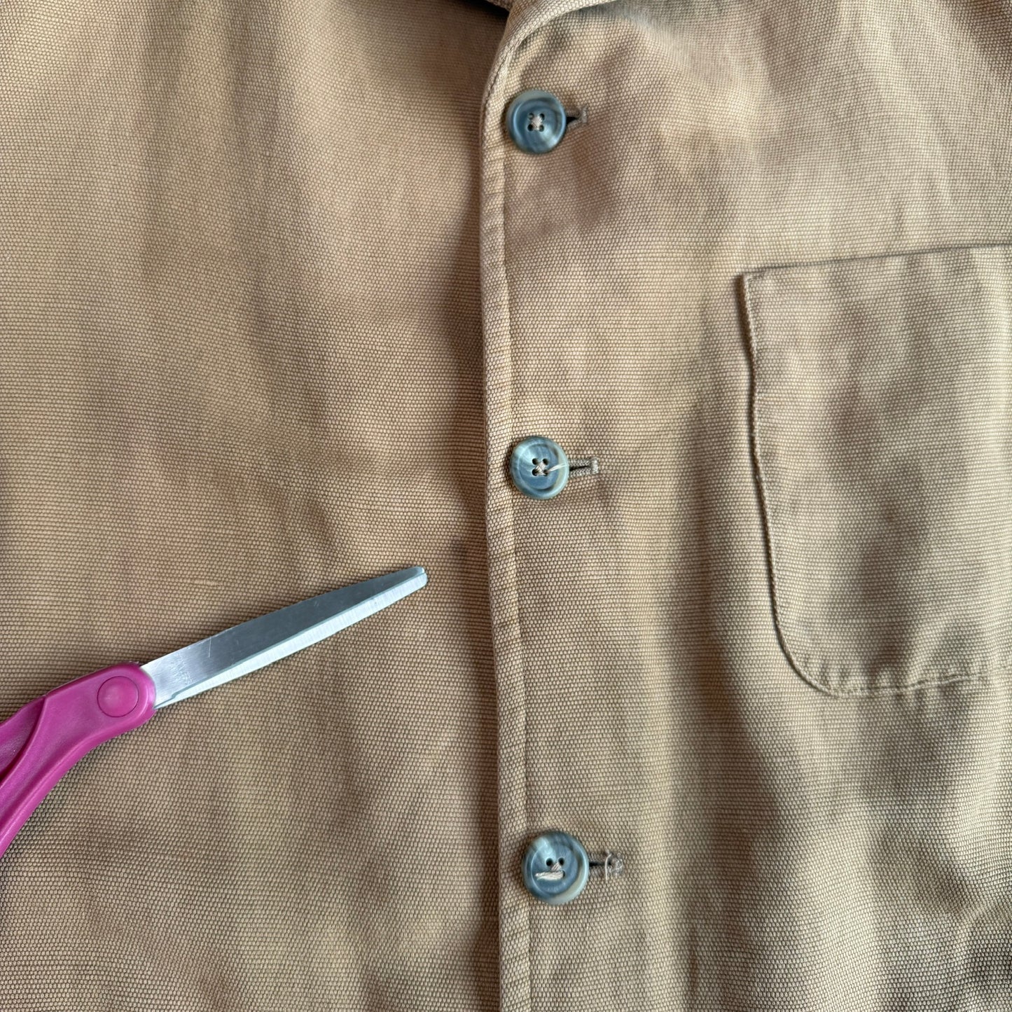 VNTG Polo Ralph Lauren (M) RARE Linen Cotton Canvas Chore Coat