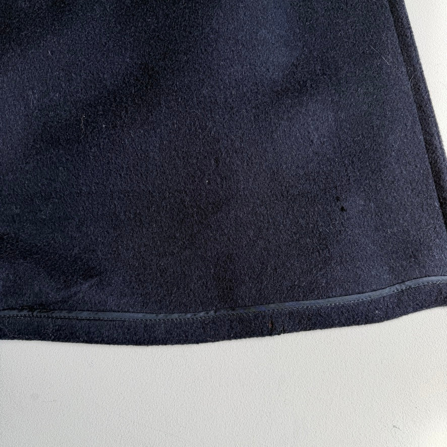 VNTG Burberry (40/ 50IT) Loden-Style MADE IN AUSTRIA Wool Navy Blue Overcoat