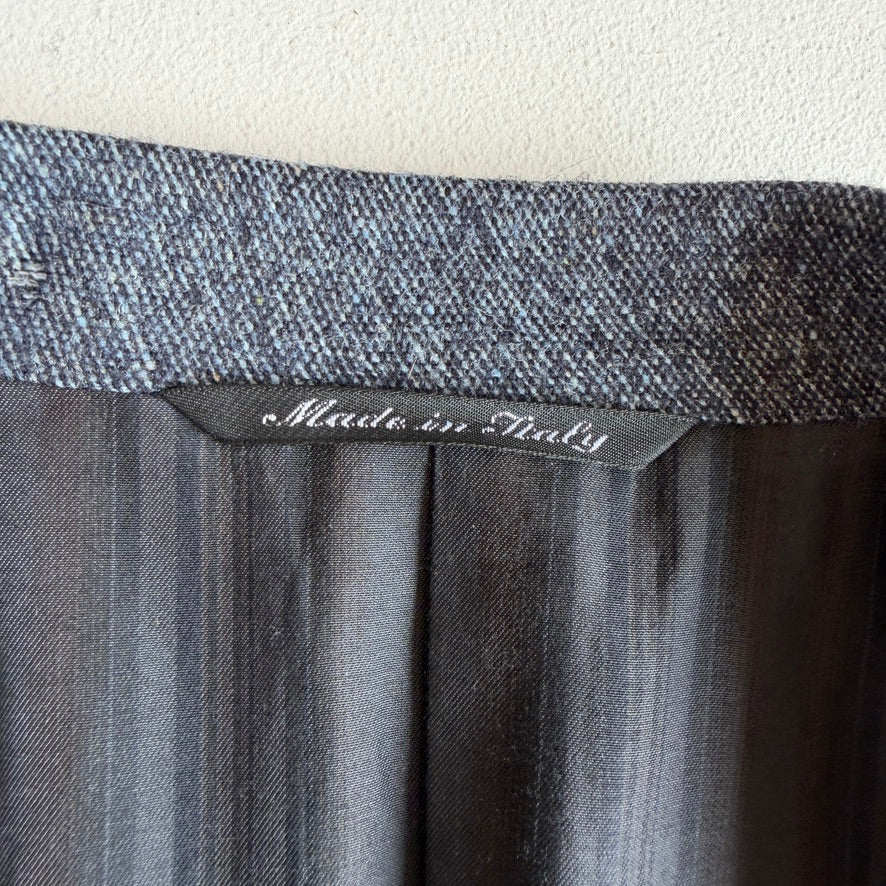 Canali (IT 56L / US 46L) Wool Blue Speckled Flecked Melange Sport Coat