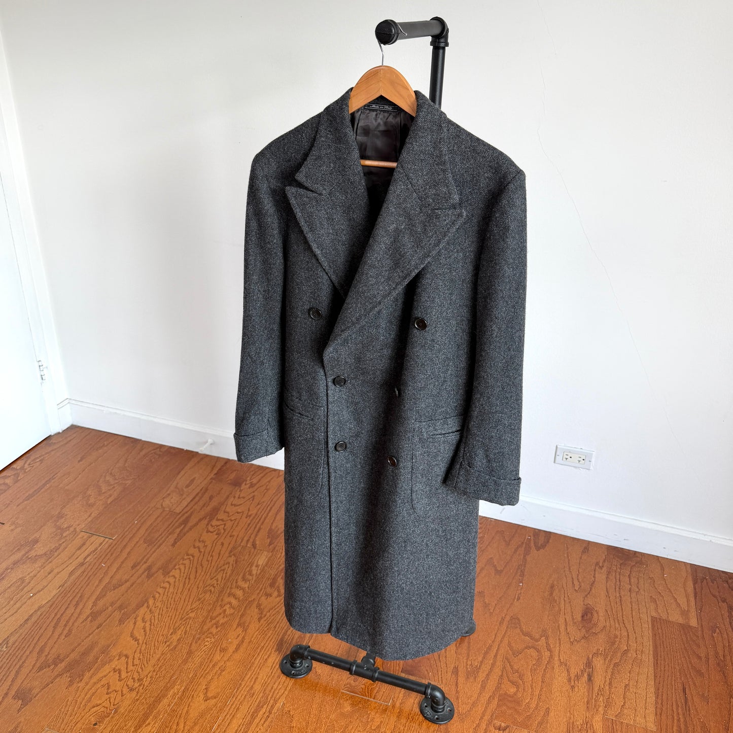 No Man Walks Alone x Sartoria Carrara (42 /52) Fox Bro Wool Double Breast Coat