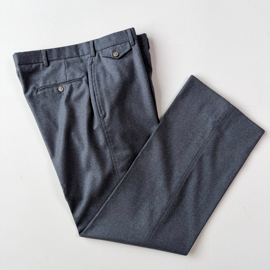 VNTG Polo Ralph Lauren (37x33) Slate Blue 100%Wool Trouser Pants