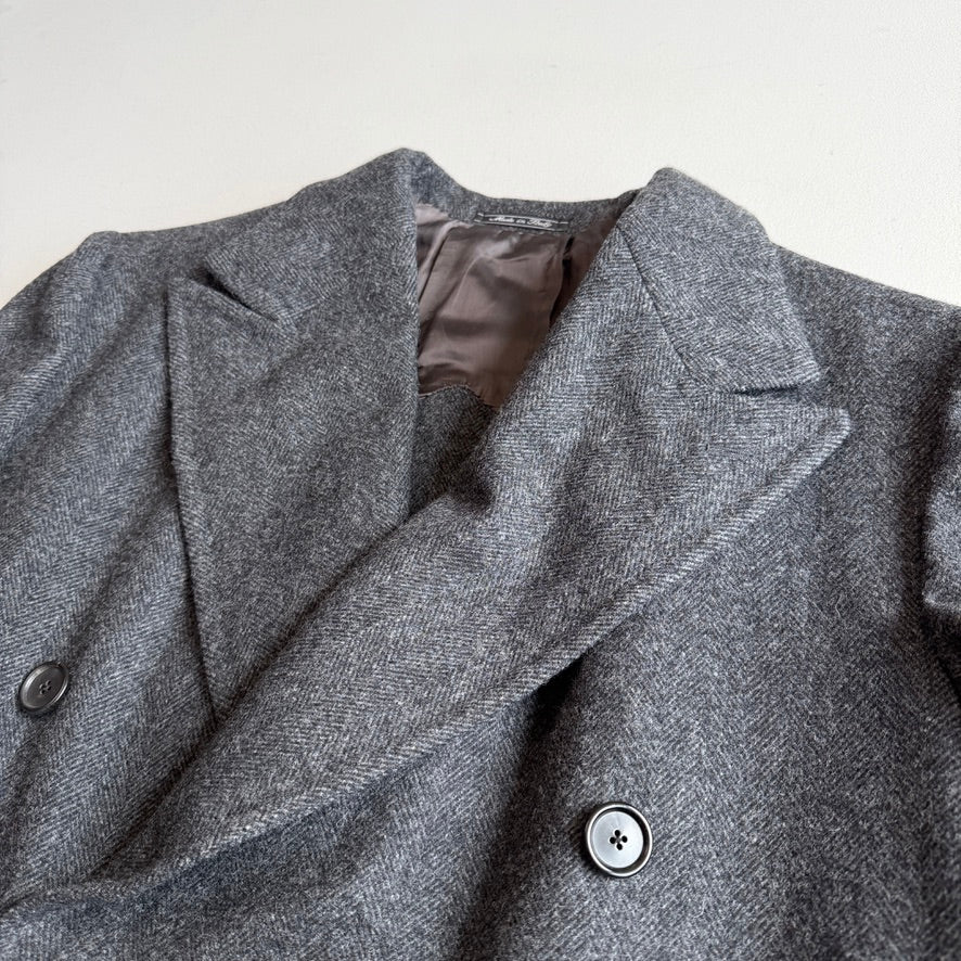 No Man Walks Alone x Sartoria Carrara (42 /52) Fox Bro Wool Double Breast Coat