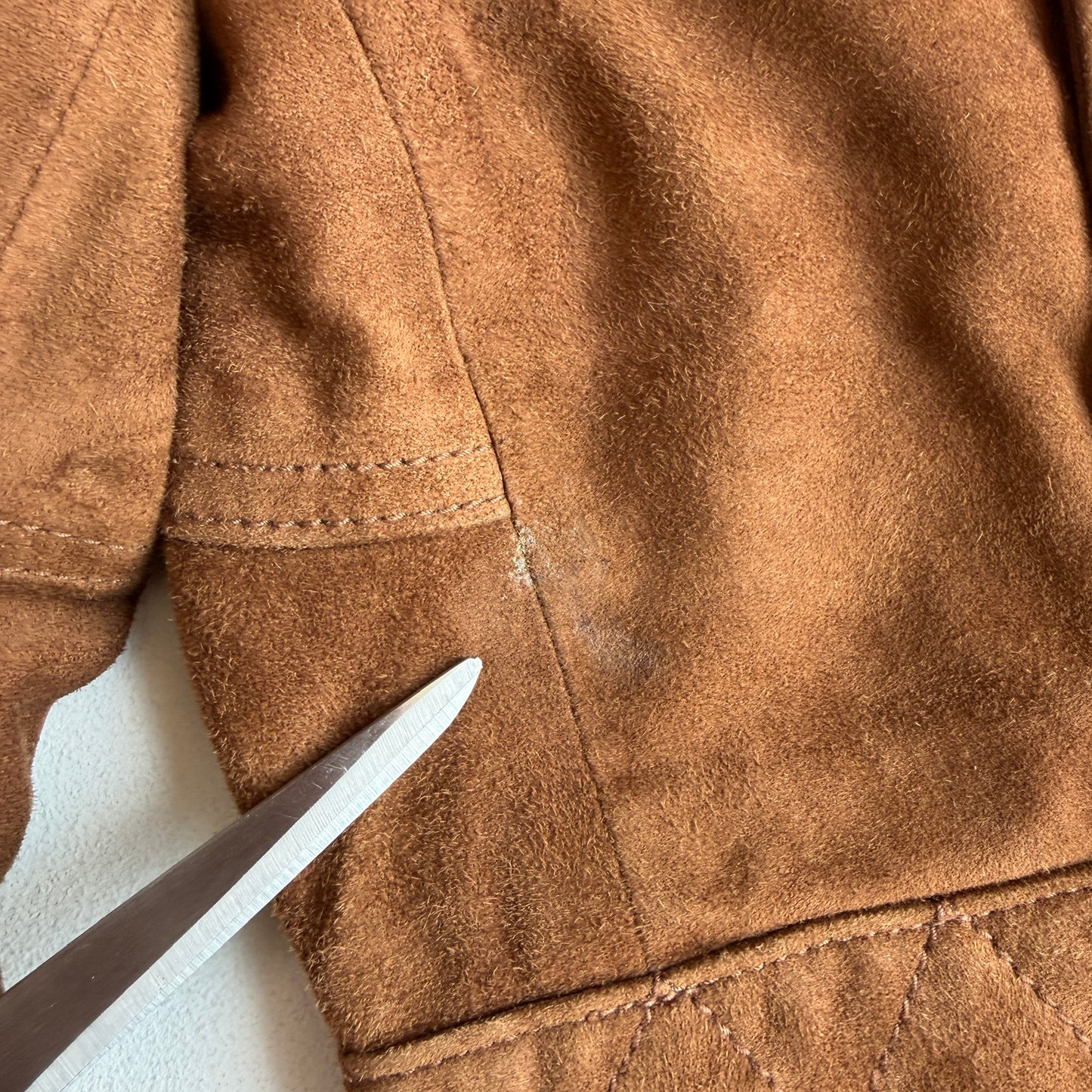 Polo Ralph Lauren (32x30) Suede Leather Cargo Motorcycle Tawny Brown Pants