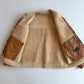 Ermenegildo Zegna (50IT /M) Leather Shearling Tan Bomber Jacket