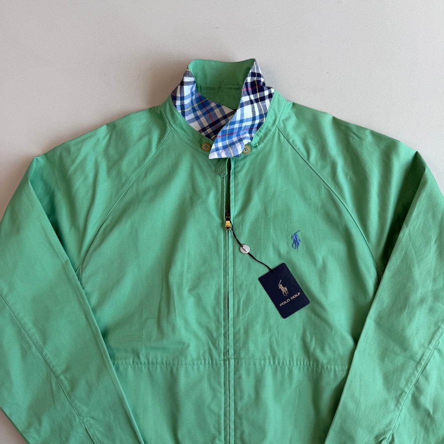 NWT Ralph Lauren Polo Golf (L) Turquoise Green 100% Cotton Raglan Jacket
