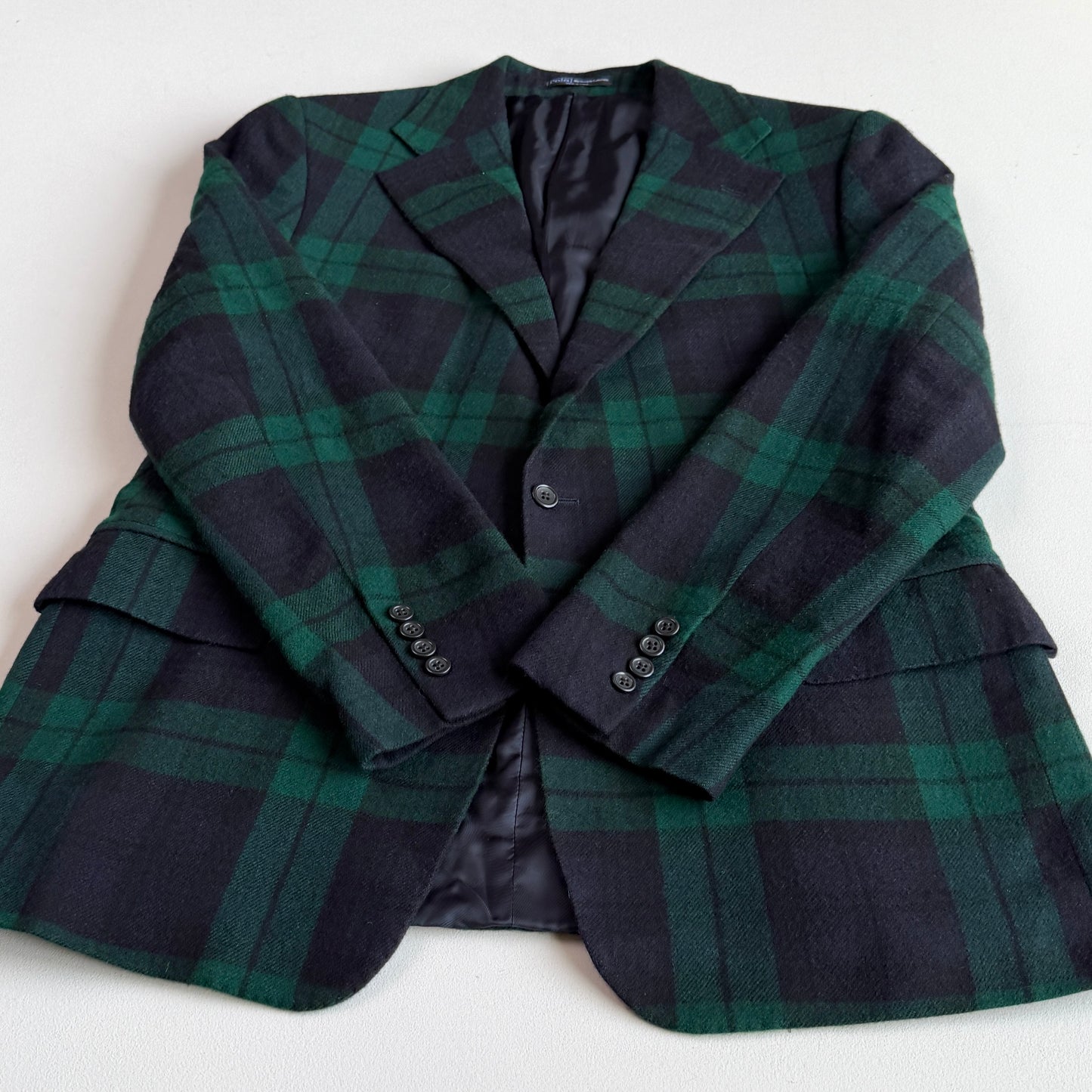Polo Ralph Lauren (44L) Black Watch Cashmere/Wool Flannel Sport Coat