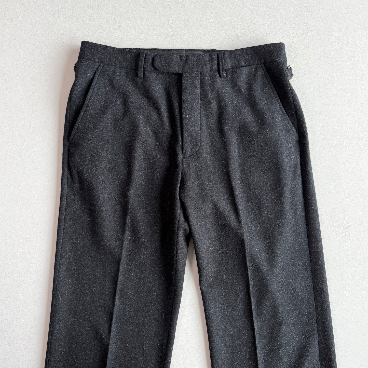 Polo Ralph Lauren (34x34) Brass Side Tab Wool/Cashmere Flannel Trouser Pants