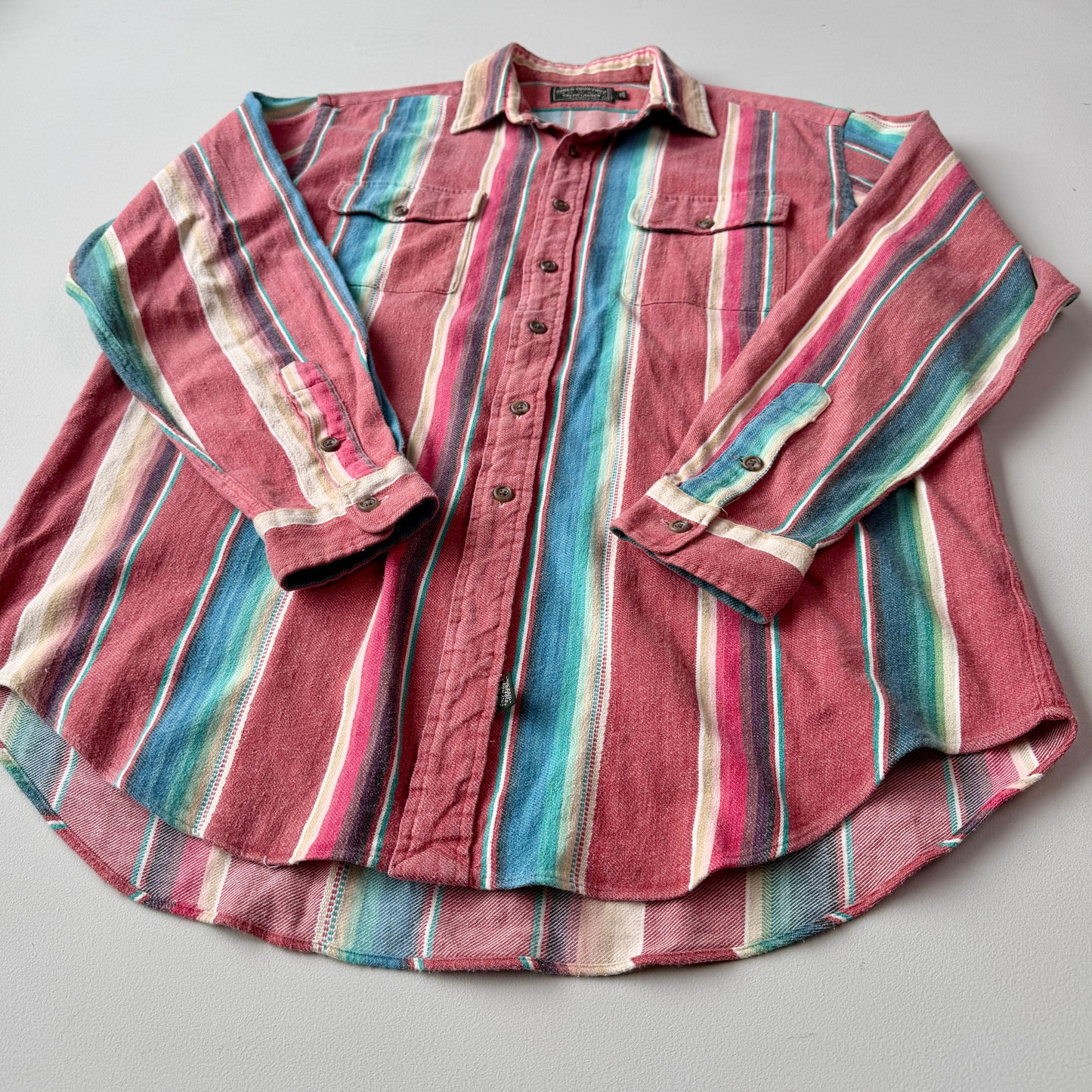 VNTG Ralph Lauren Polo Country (L) Southwest Blanket Cotton Shirt