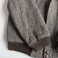 VNTG Burberry (XL) Tweed Melange Wool Raglan Sleeve Bomber Jacket