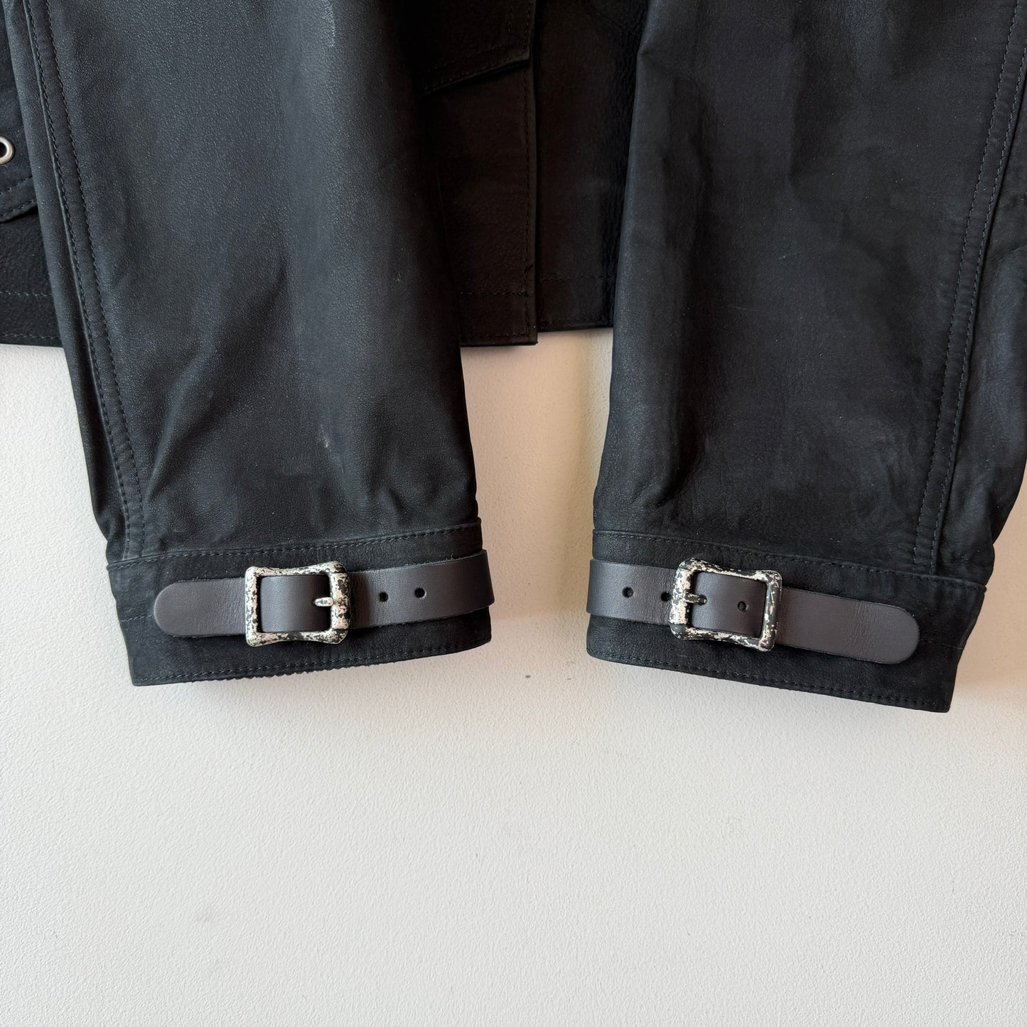 Polo Ralph Lauren (L) Leather Fireman Lobester Claw Coat