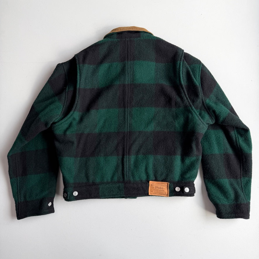 NWOT VNTG Polo Ralph Lauren (M) Wool Plaid Trucker Woodsmen Jacket