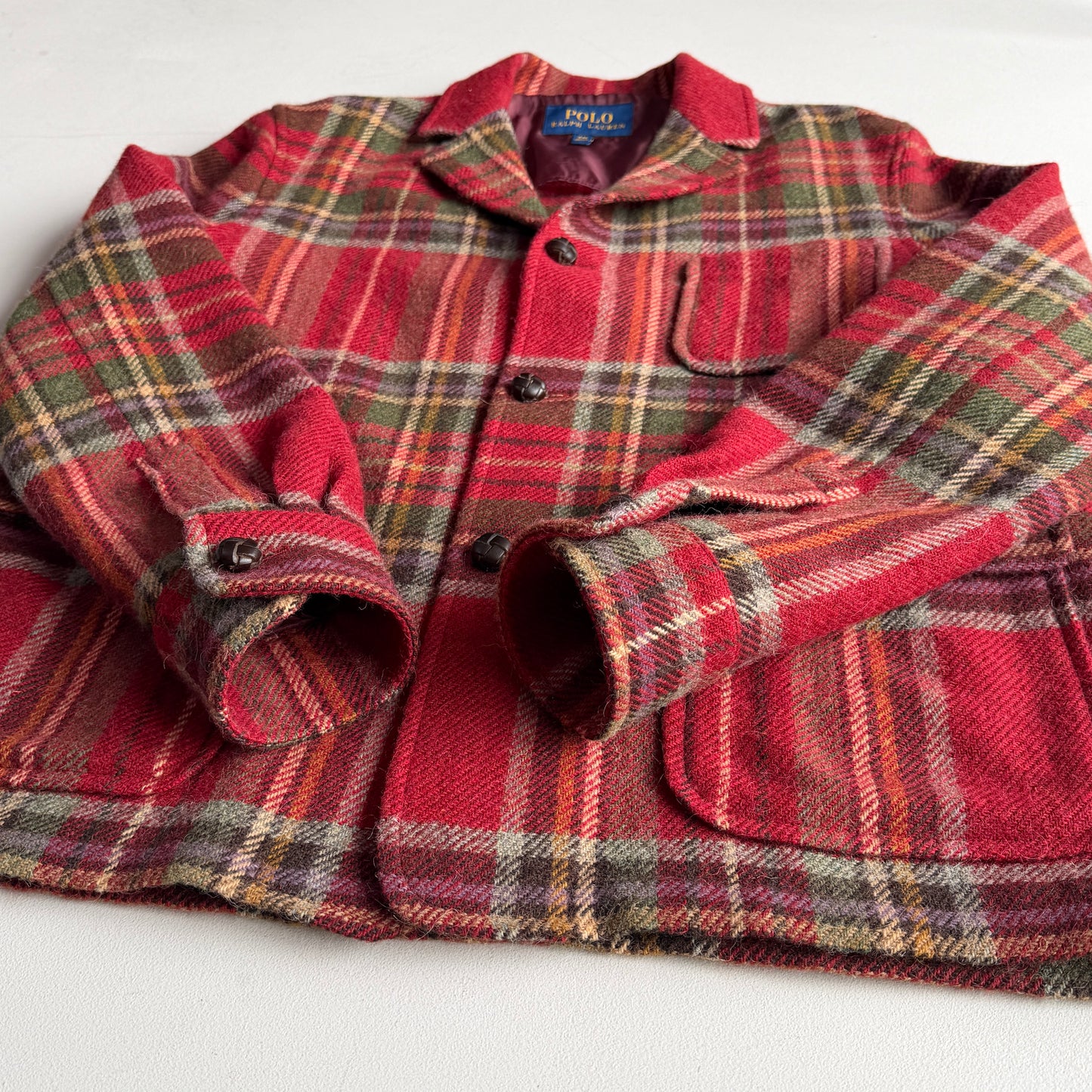 Polo Ralph Lauren (44R) Tartan Wool/Alpaca Unstructured Tweed Sport Coat