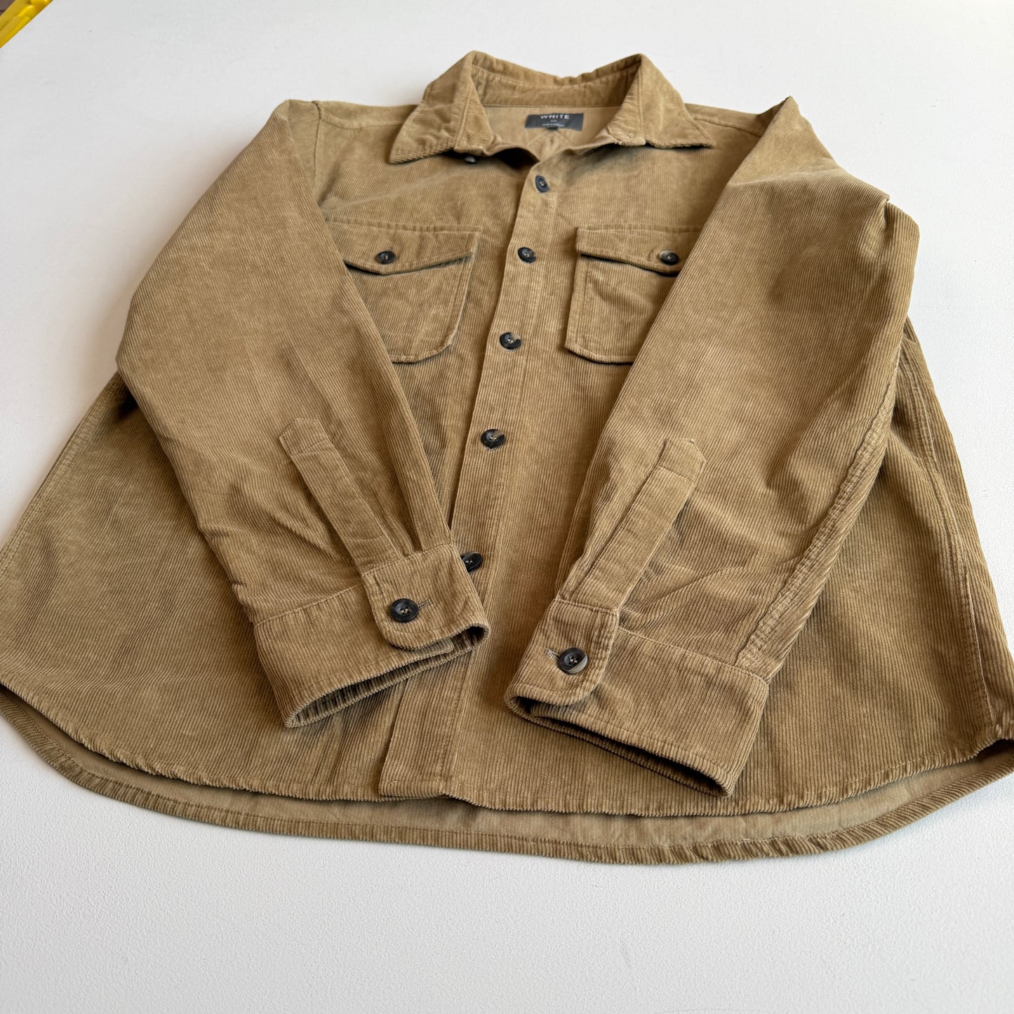 MINT! Private White V.C. (5 / L) Peanut Brown Corduroy Button Overshirt
