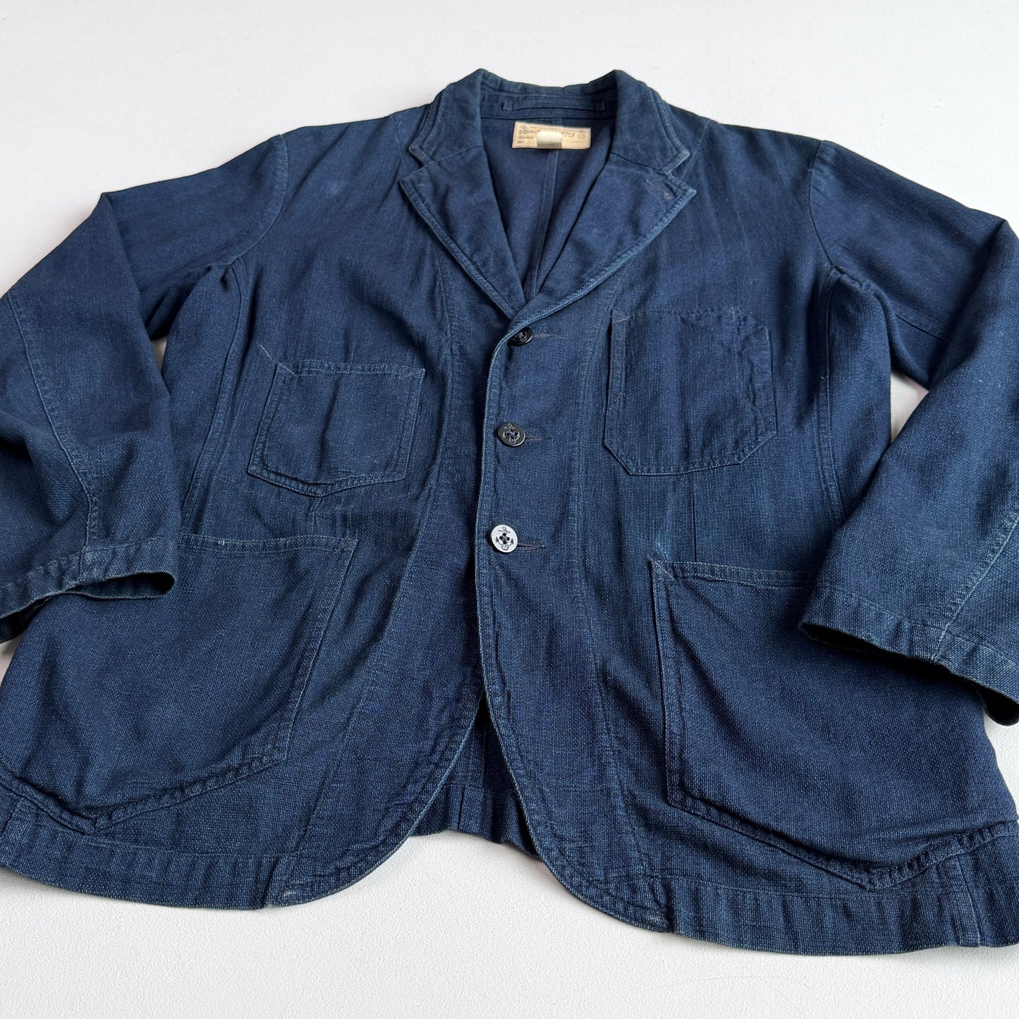 RRL Ralph Lauren (M) Indigo Dyed Cotton Naval Sport Chore Coat