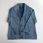 RRL Ralph Lauren (XL) Sun-Faded Indigo Cotton Knit Cardigan Sweater