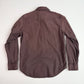 RRL Ralph Lauren (L) Plum Pearl Snap Dyed Western Shirt