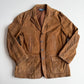Polo Ralph Lauren (XL) Leather Roughout Half-Norfolk Tawny Field Jacket Coat