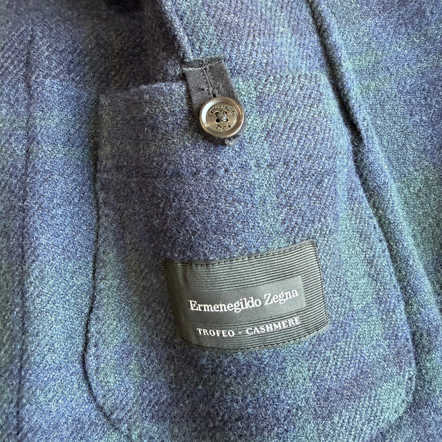 Ermenegildo Zegna (52IT) Wool/Silk/Cashmere Minimal-Structured Tweed Sport Coat