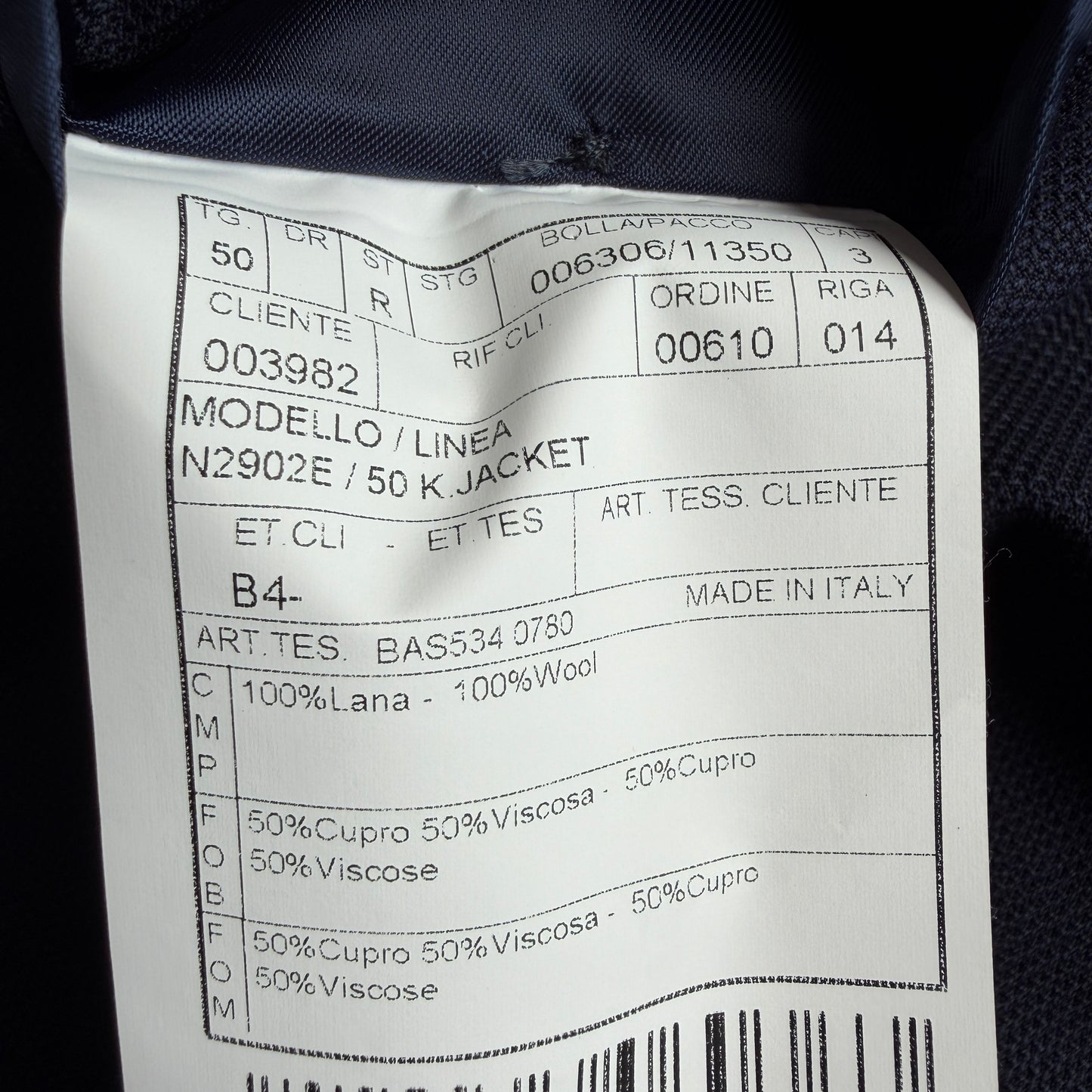 Boglioli (50 IT) Navy Blue 100% Wool Unstructured 3-2 Roll K Jacket Sport Coat