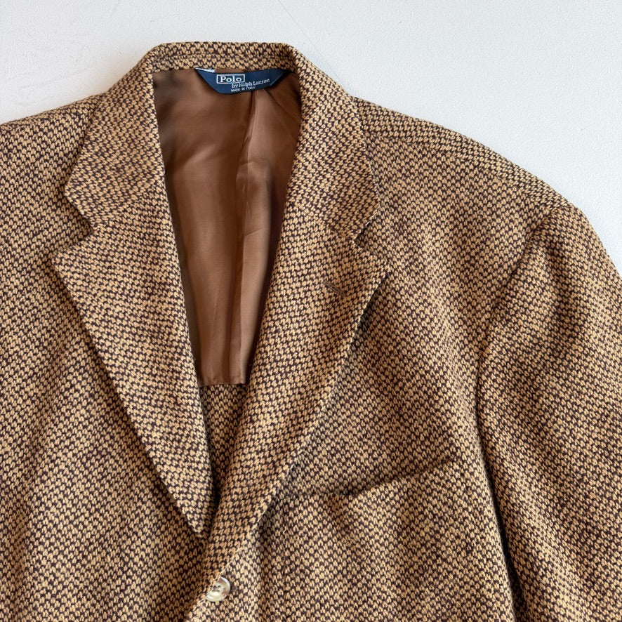 Polo Ralph Lauren (44L) Birdseye Tweed Wool 3-Button Brown Sport Coat