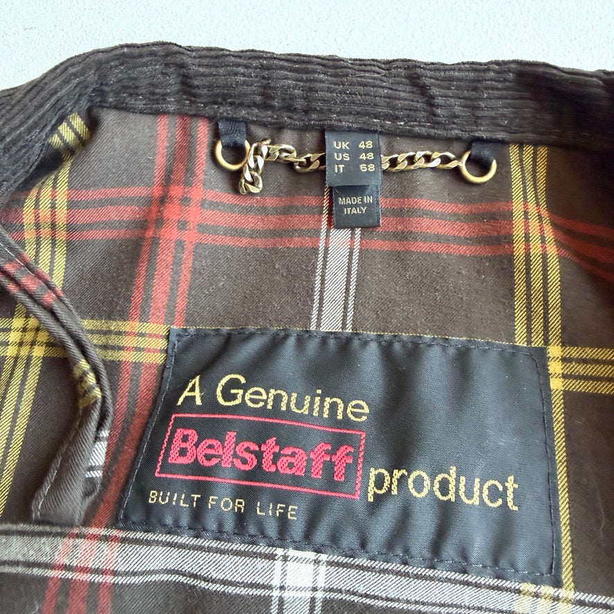 NWOT Belstaff (US 48 / 2XL) Trailmaster Panther Waxed Leather Motorcyle Jacket