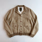 Polo Ralph Lauren (XL) Linen/Silk/Wool Tweed Beige Bomber-Style Jacket