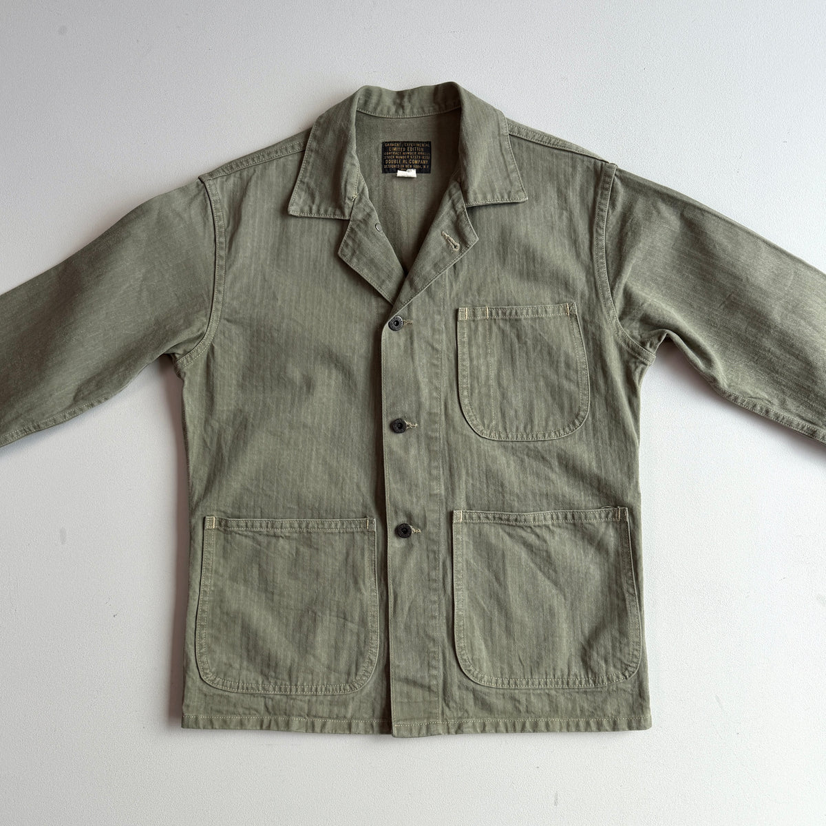 RRL Ralph Lauren (S) Military P-41 / N-3 HBT (herringbone twill cotton) Field Jacket