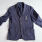 VNTG Polo Ralph Lauren (L / XL) Crest Navy Blue Cotton Twill Sport Coat