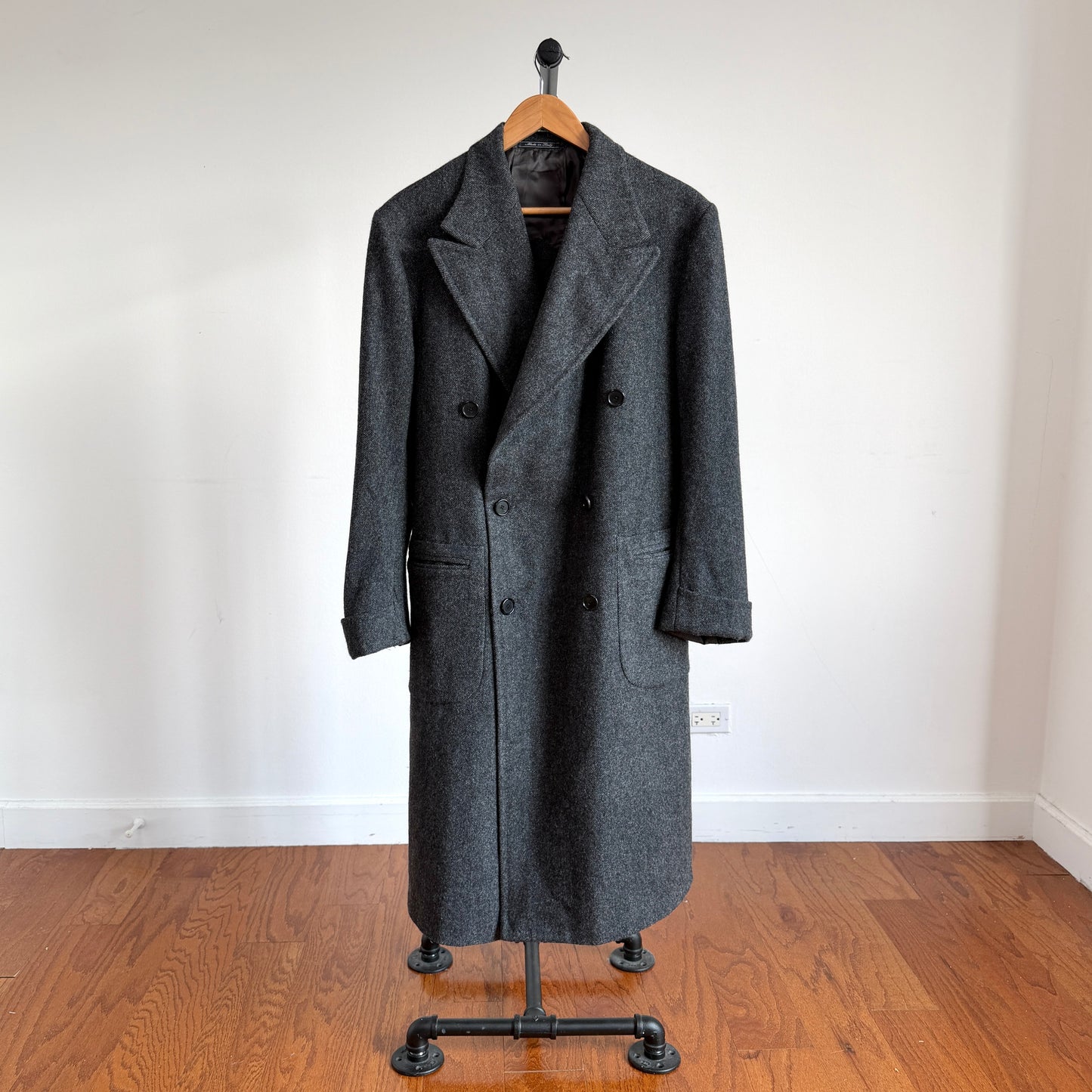 No Man Walks Alone x Sartoria Carrara (42 /52) Fox Bro Wool Double Breast Coat