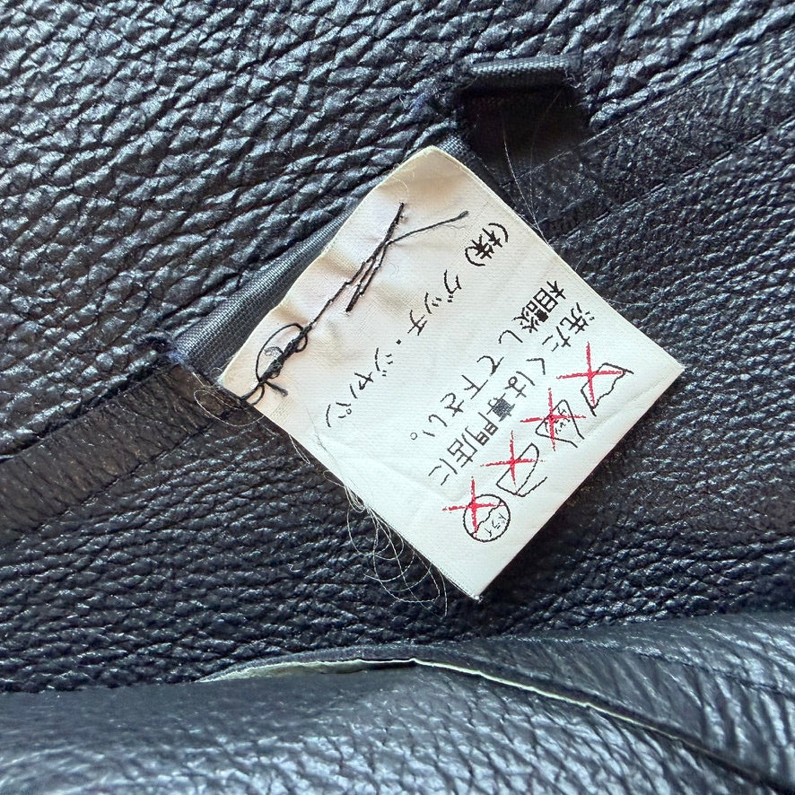 Gucci (48IT) Leather Unlined Black Surgeon Cuff Sport Coat