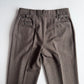 VNTG Polo Ralph Lauren (37x33) Dual Cinch-Back Melange Tweed Wool Trouser Pants