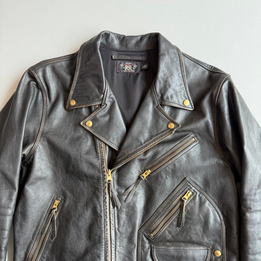 Rare! RRL Ralph Lauren (L) Hand Painted "Lucky Tens" Motorcycle Jacket