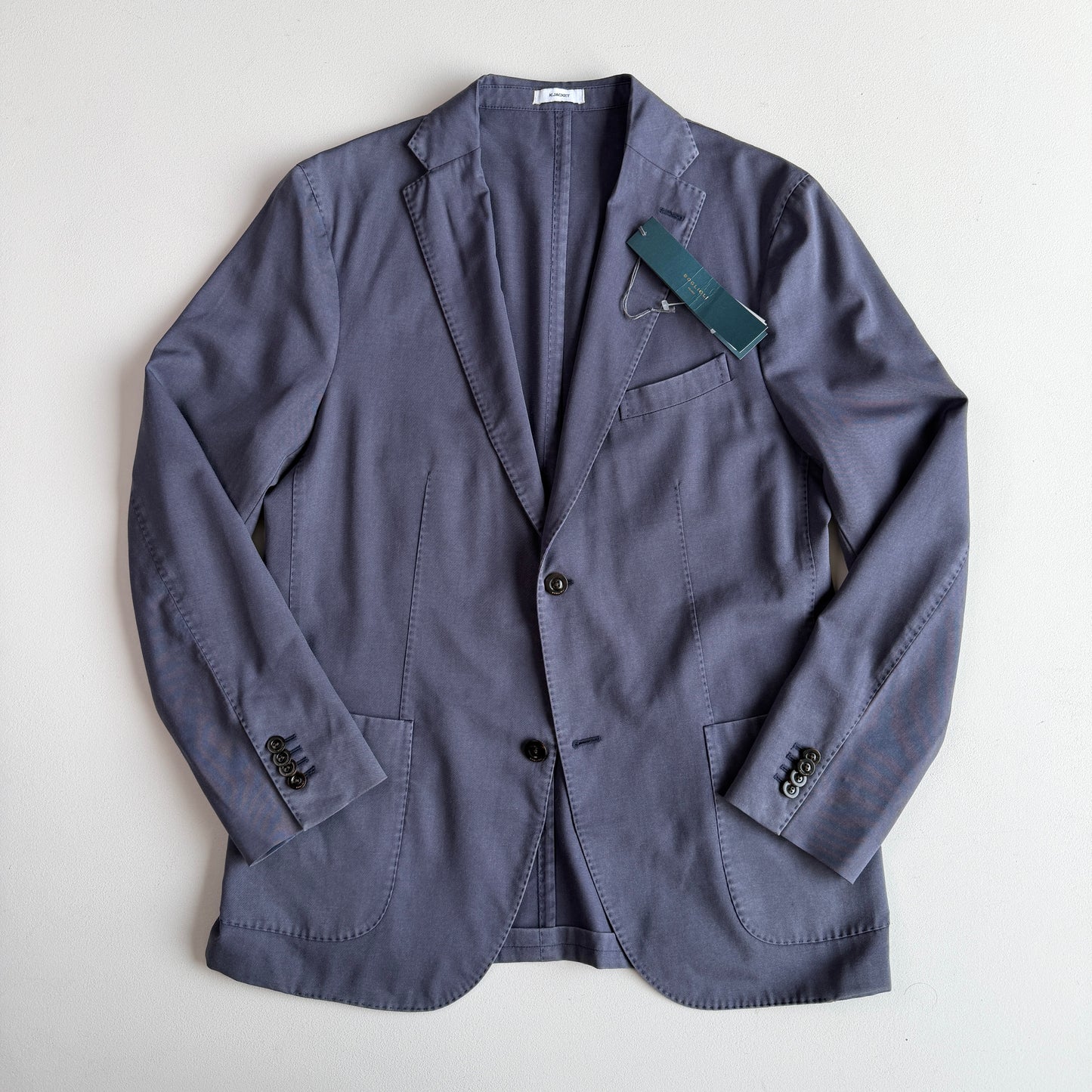 Boglioli (52 IT) Wool Hopsack Unstructured Slate Blue K Jacket