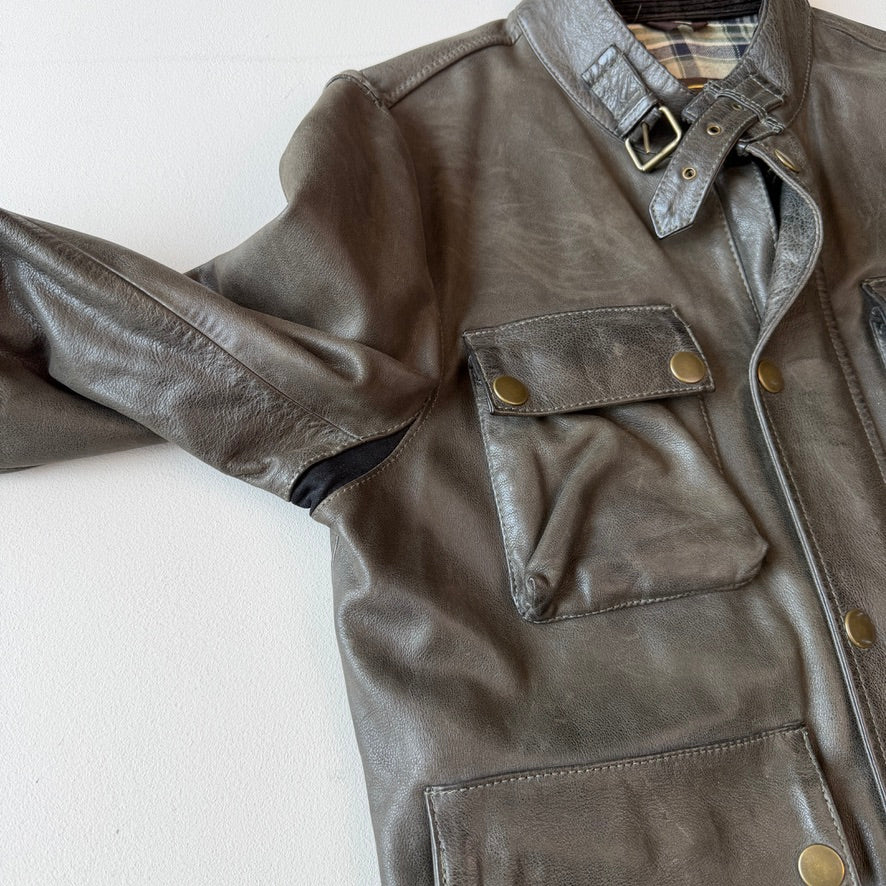 Belstaff Brad Gold Label (M) Motorcycle Leather Jacket