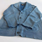 RRL Ralph Lauren (XL) Sun-Faded Indigo Cotton Knit Cardigan Sweater