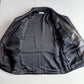 Giorgio Armani (42 /44) Black Glove Soft Lambskin Leather Coat