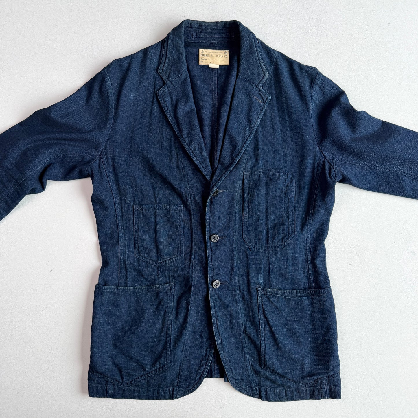 RRL Ralph Lauren (M) Indigo Dyed Cotton Naval Sport Chore Coat