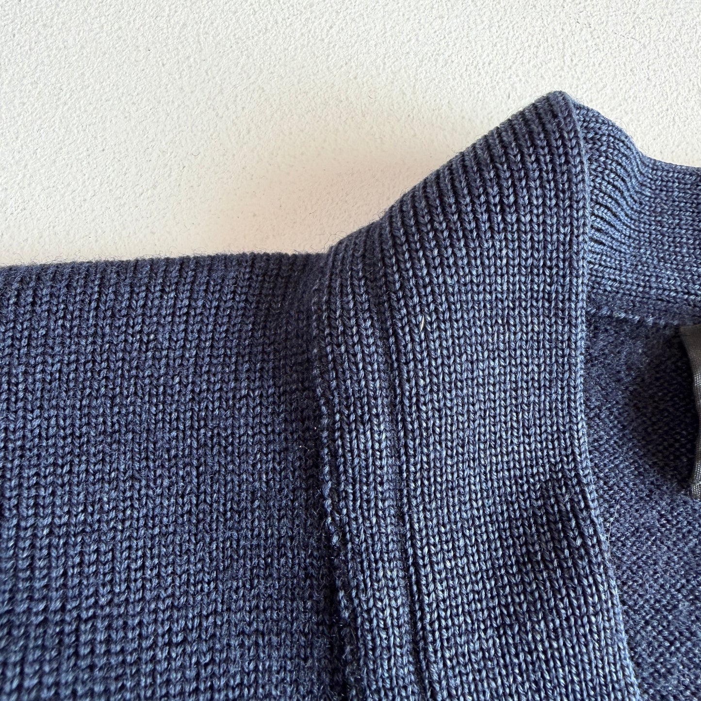 RRL Ralph Lauren (M) Indigo-Dyed Blue 100% Wool Cardigan Sweater