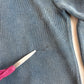 RRL Ralph Lauren (XL) Sun-Faded Indigo Cotton Knit Cardigan Sweater