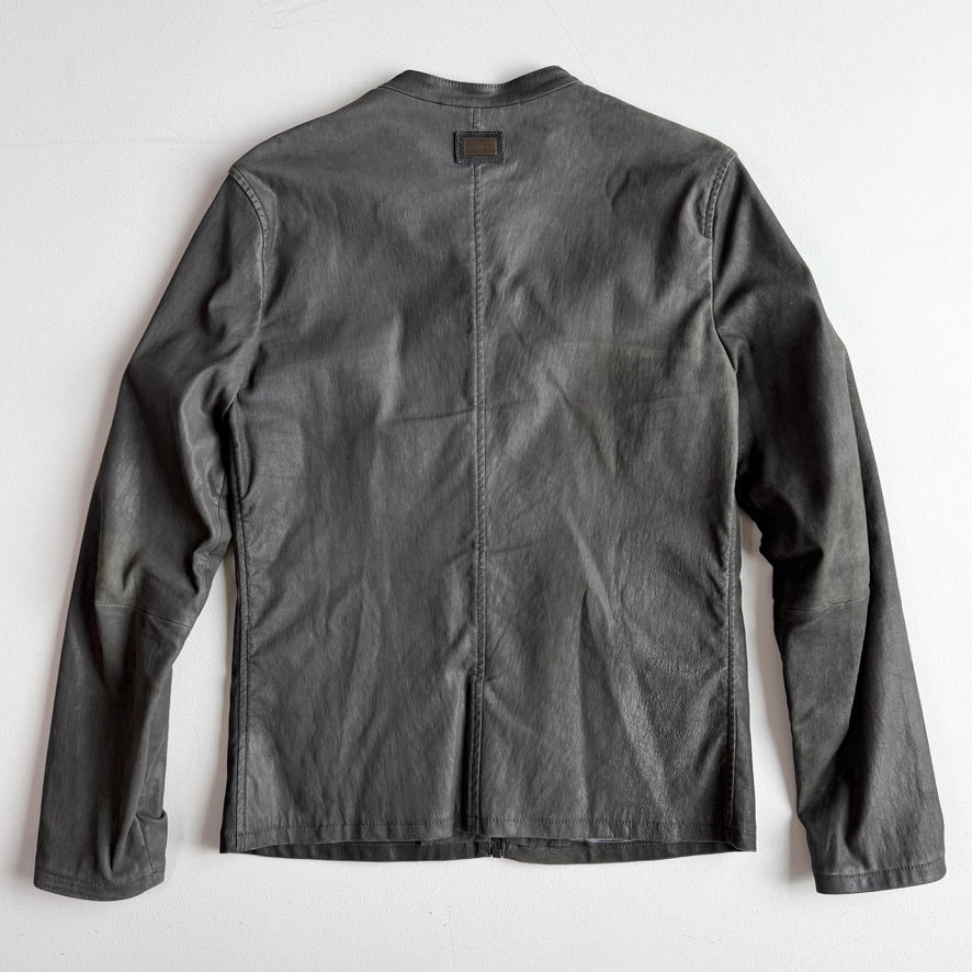 Dolce & Gabbana (50IT) Thin/Skived Lamb Leather Lined Cafe Racer Jacket
