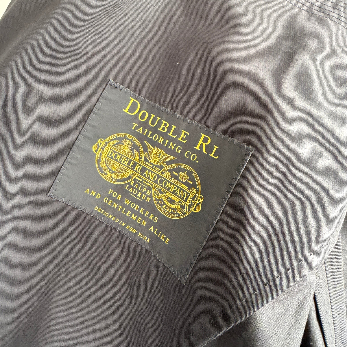 NWT RRL Ralph Lauren (44L) Tuxedo Western Cotton/Linen Black Jacket