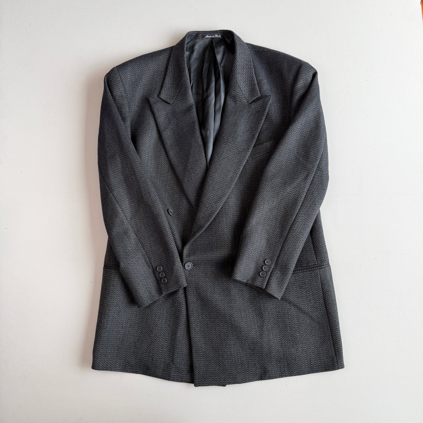 VNTG Giorgio Armani (44L) Double Breast Peak Lapels Wool Sport Coat