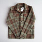 NWT RRL Ralph Lauren (S) Wool Blend Sage/Maroon Plaid Fleece Overshirt